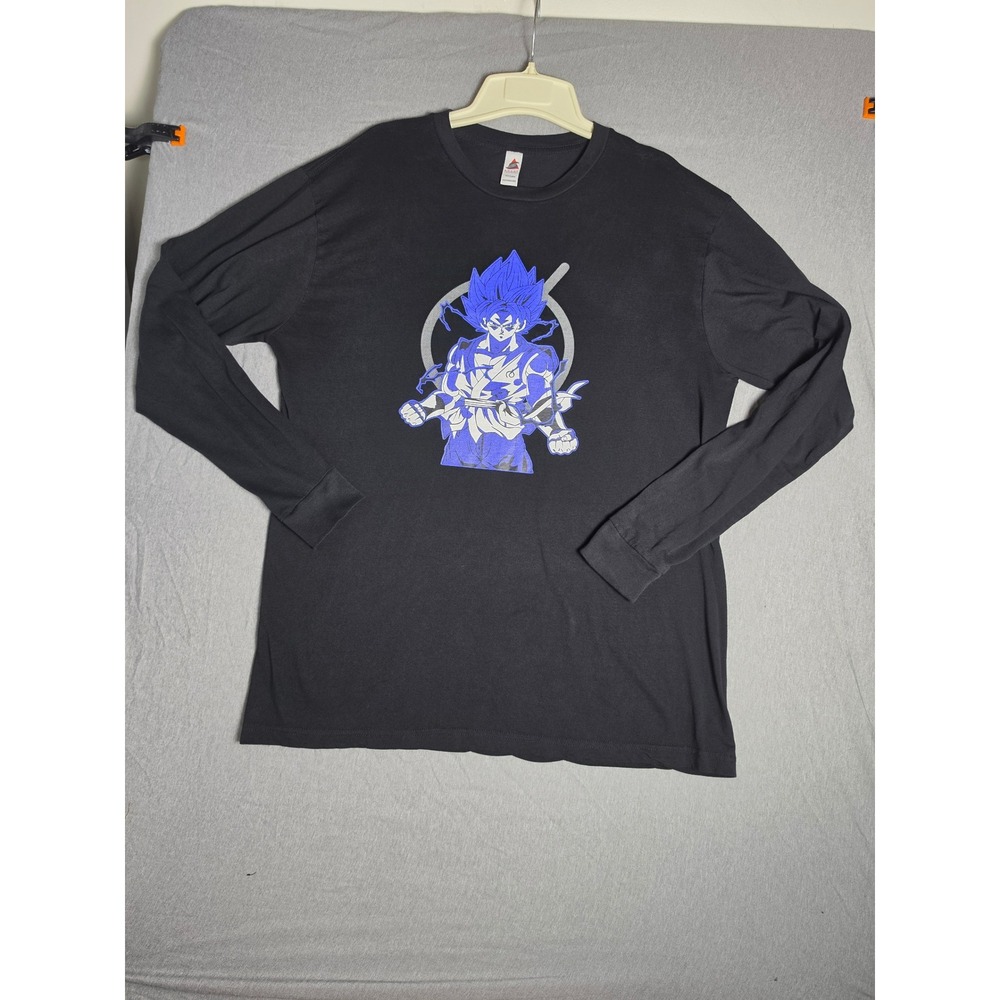 Smart Blanks Goku Dragon Ball Z Long Sleeve Graphic T-Shirt Mens Large Black